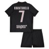 Fotballtrøye Paris Saint-Germain Kvaratskhelia 7 Fjerdedrakt Jordan 2025-26 Kortermet - Barn(+ Shorts)